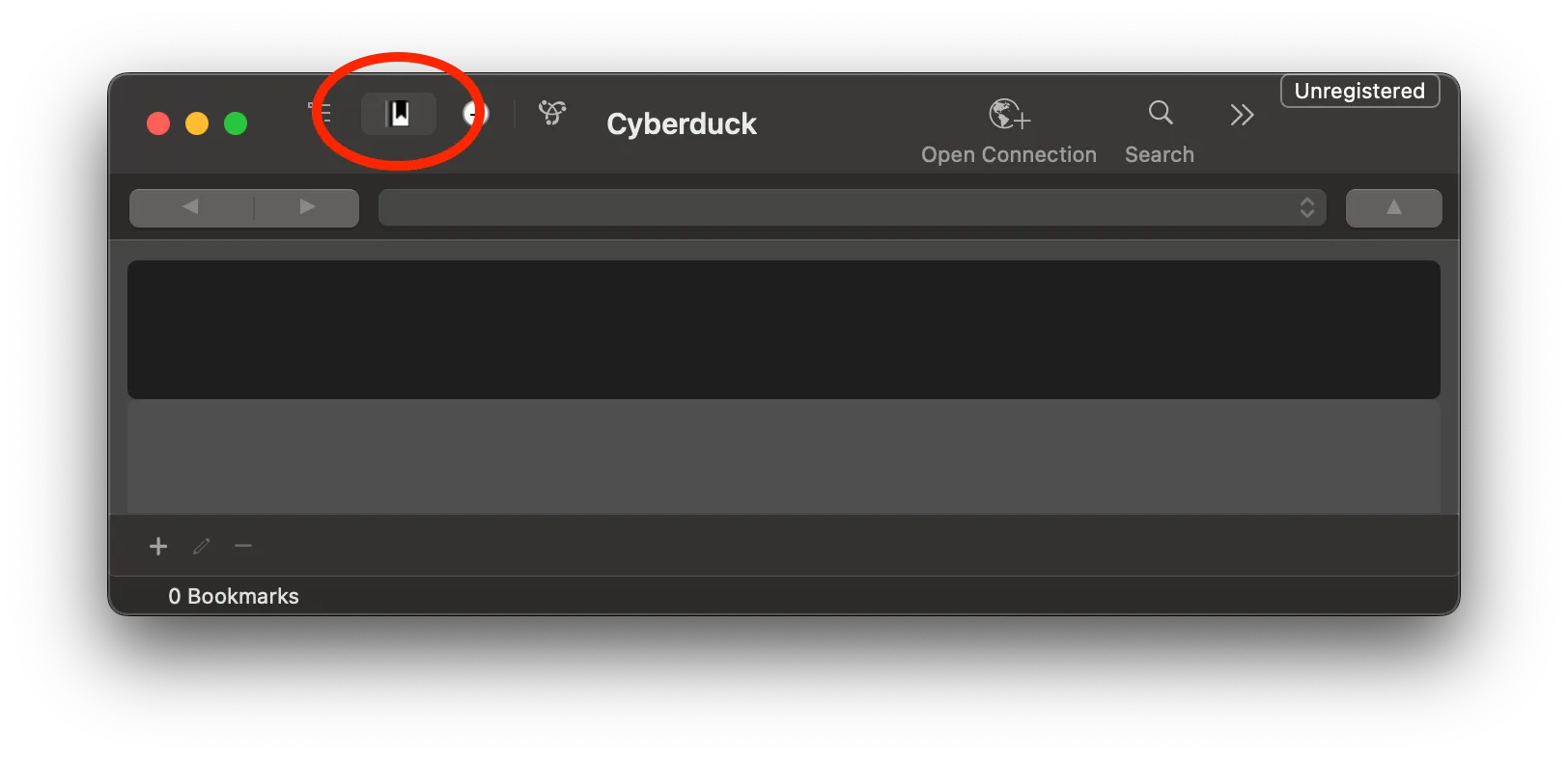 Switch to the Bookmarks tab