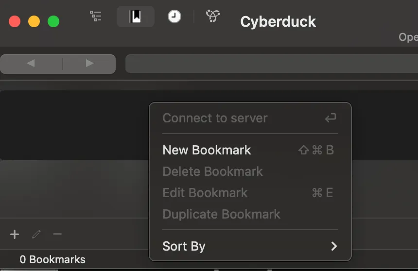 Create a new bookmark