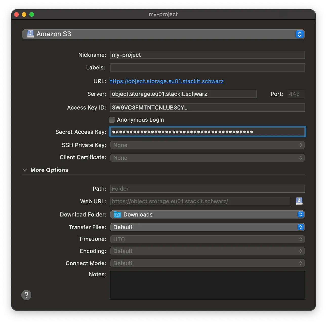 Fill out the necessary fields