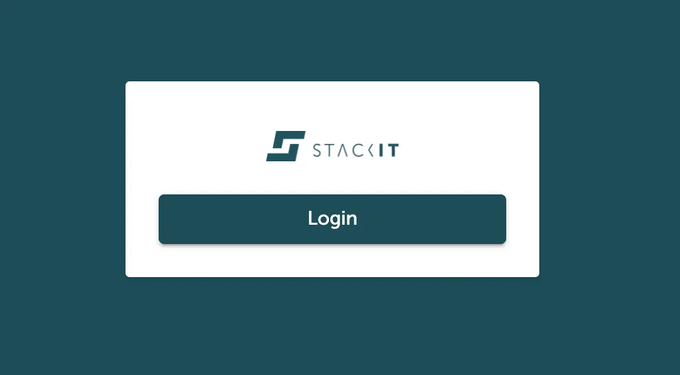 The console UI login screen.