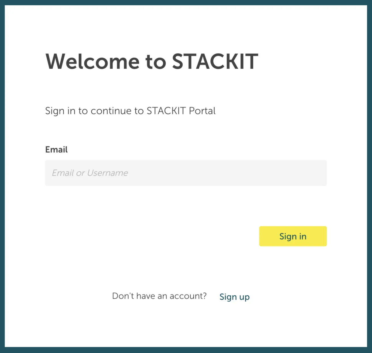 The login mask in the STACKIT Portal requiring the e-mail-address.