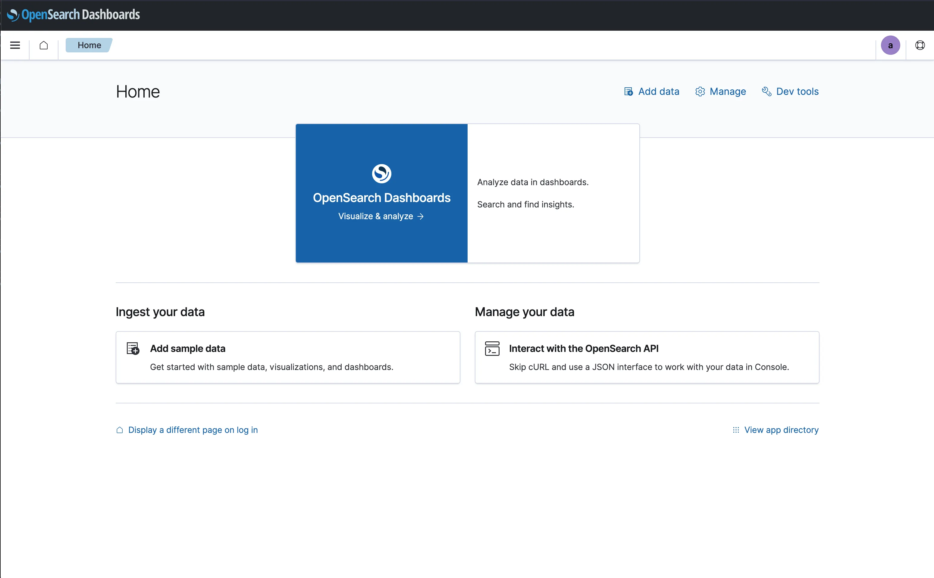OpenSearch Dashboards